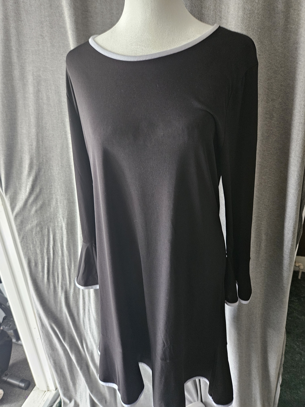 Michael Kors Black and White Tunic Dress
